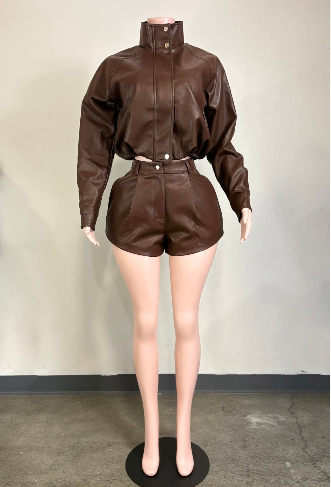 Chocolate Baddie Moto Jacket - Baddie Kouture Boutique 