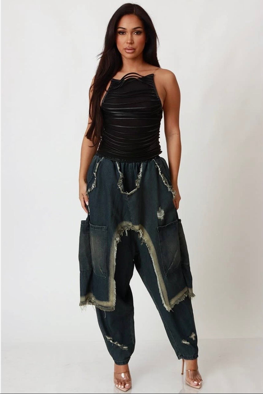 Street Glam Baddie Harlem Pants - Baddie Kouture Boutique 