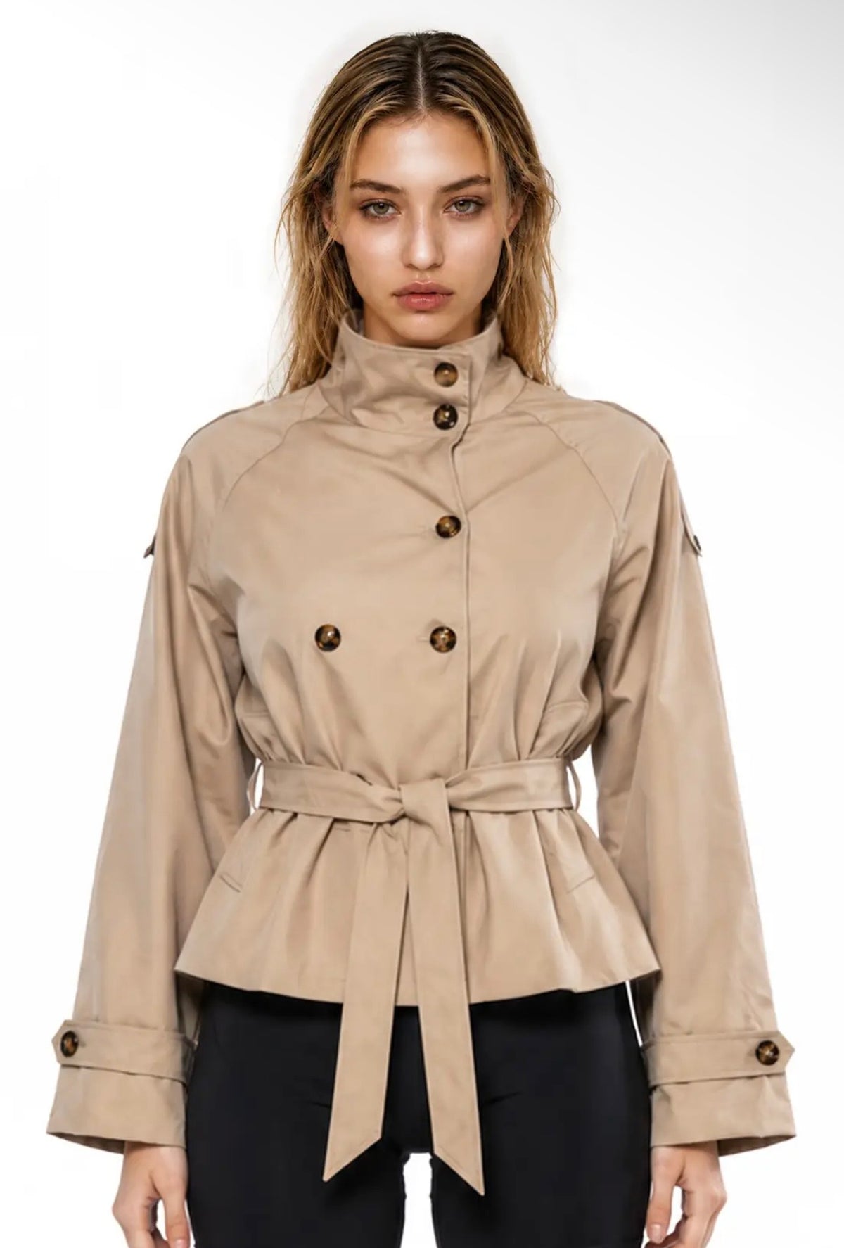 Baddie in the City Belted Jacket