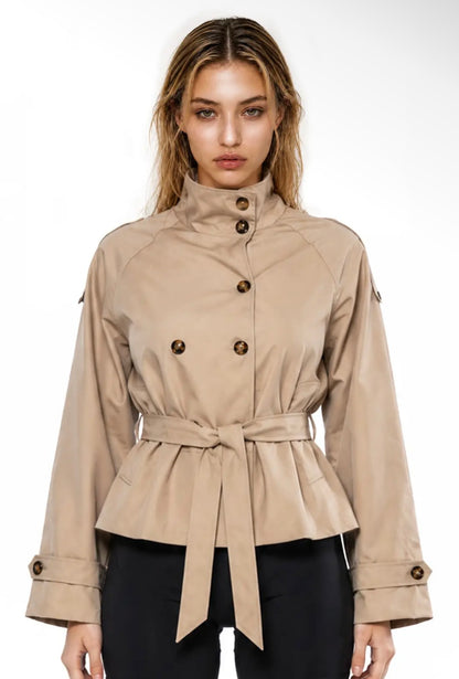 Baddie in the City Belted Jacket