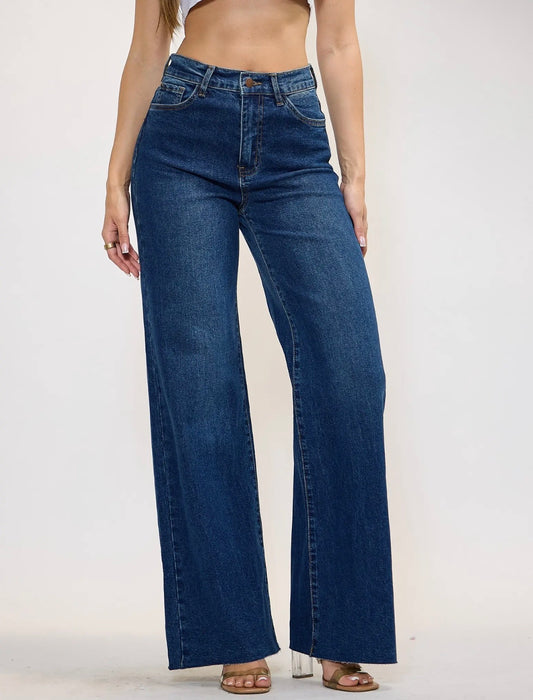 Blue Hour Baddie Wide-Leg Jeans.