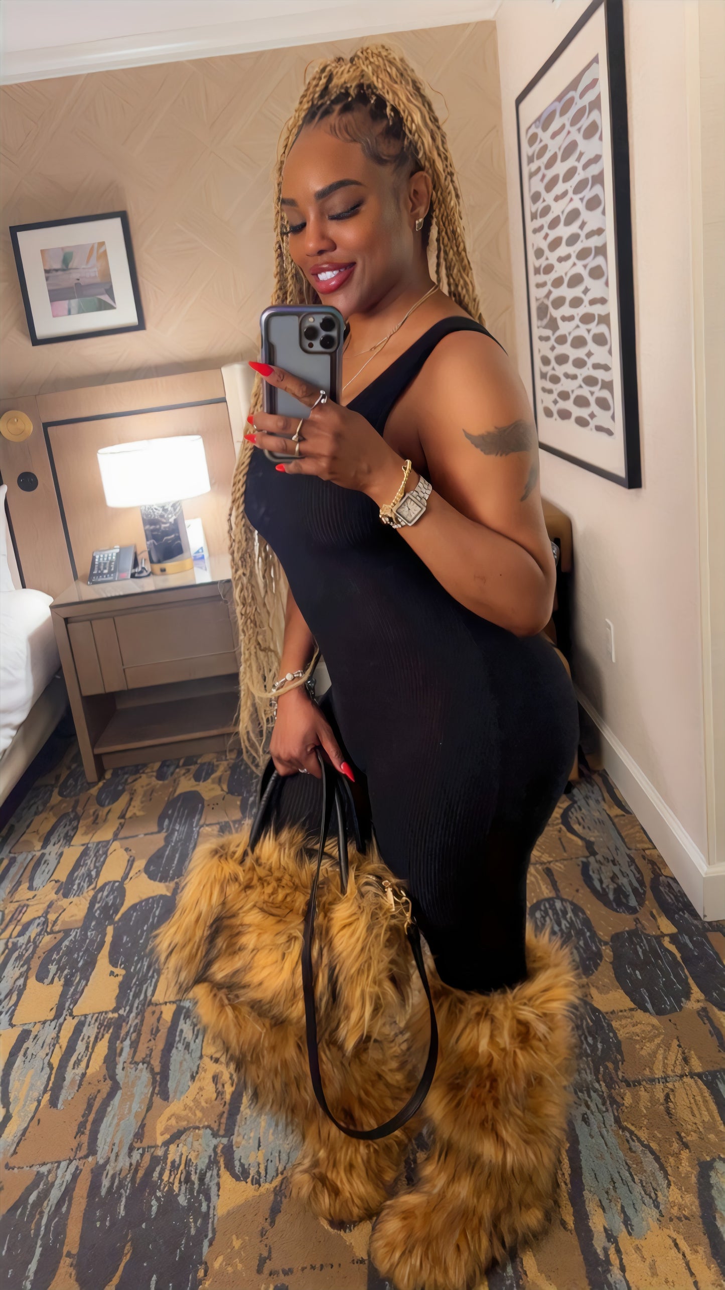 Baddie Fur Purse - Baddie Kouture Boutique 