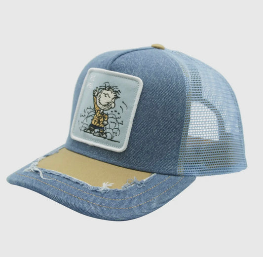 Pig Pin Ripped Peanuts Baddie Trucker Hat