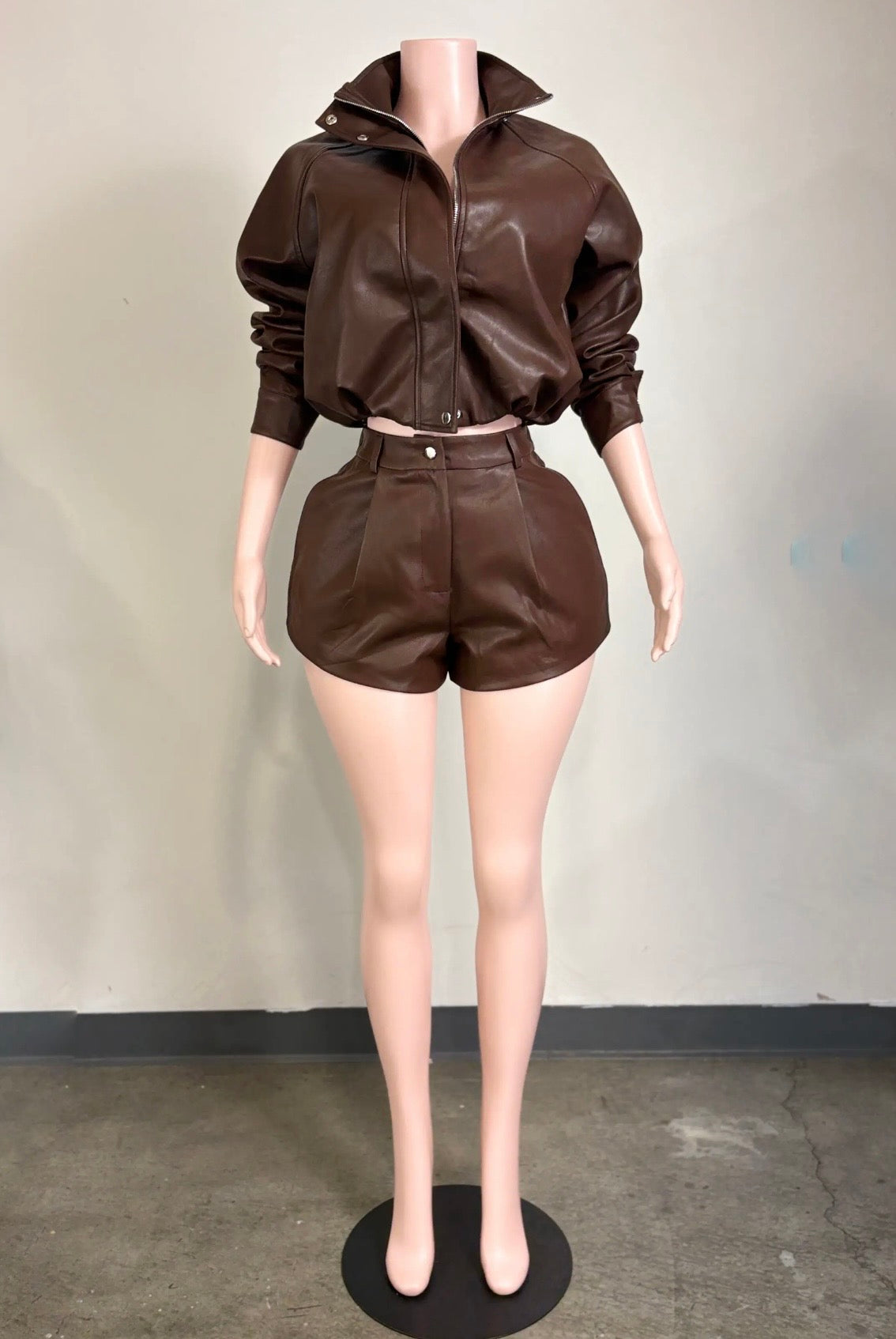 Chocolate Baddie Moto Jacket - Baddie Kouture Boutique 