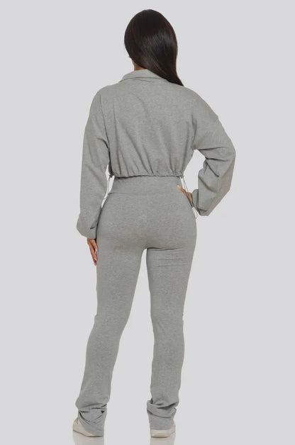 Kimmie Baddie Cropped Jogger Set