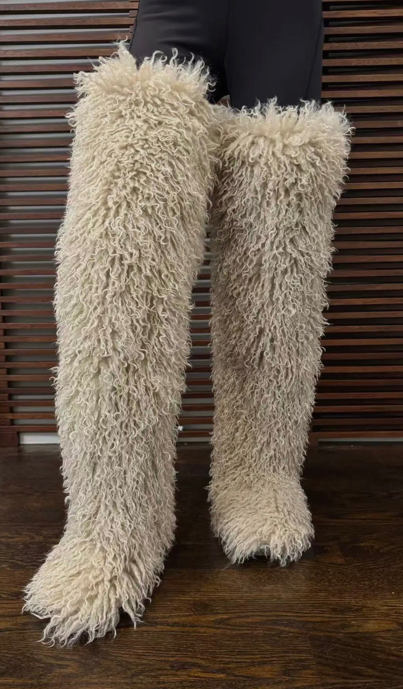 Ms. Mongolian Furry Boots