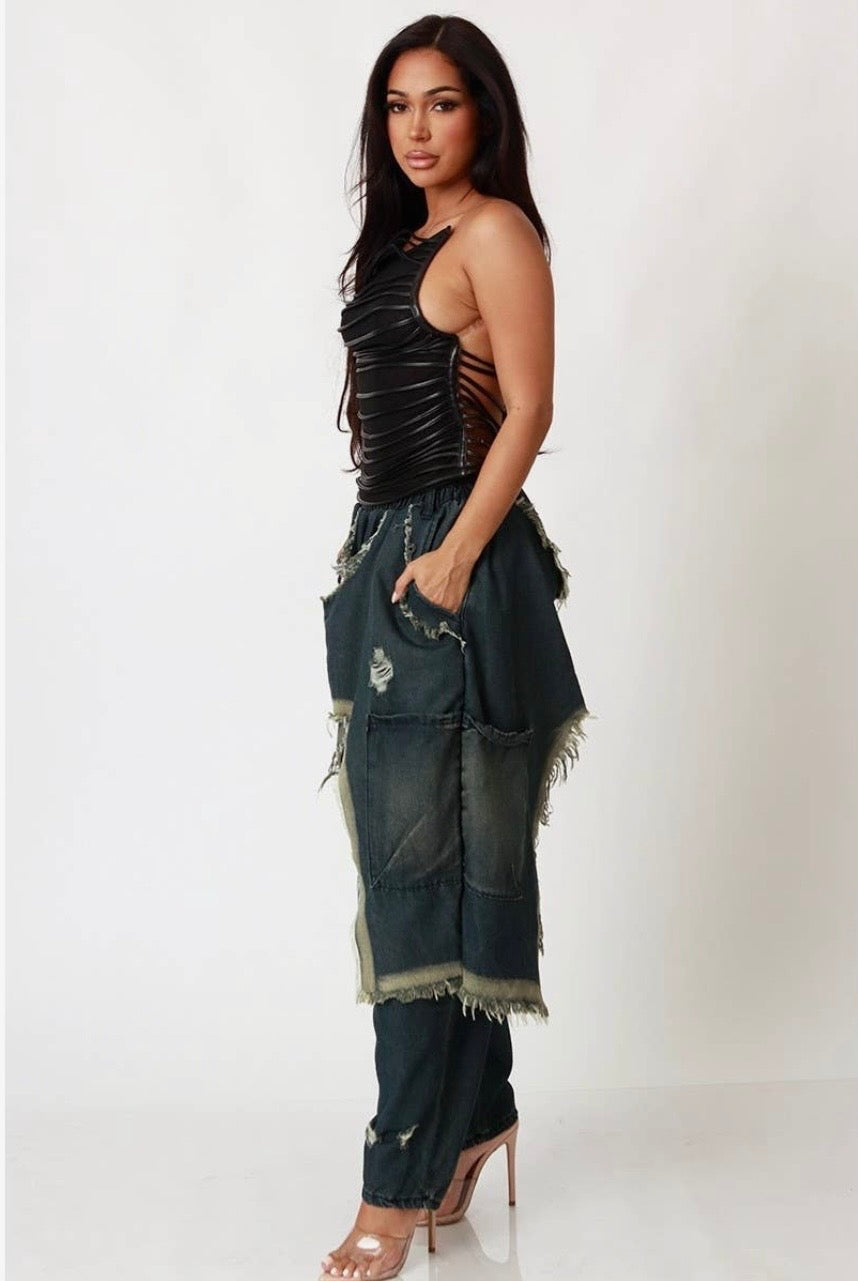 Street Glam Baddie Harlem Pants - Baddie Kouture Boutique 