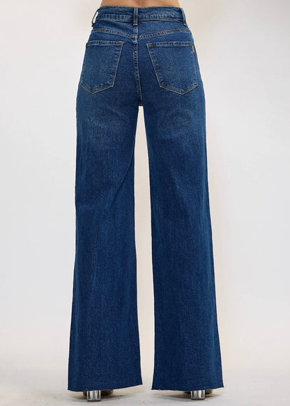 Blue Hour Baddie Wide-Leg Jeans.