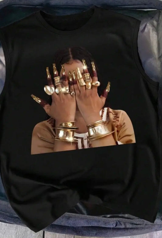Nailed It Baddie Graphic Tank