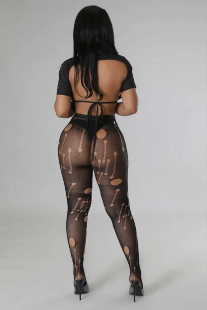 Ripped and Cutout Baddie Pantyhose - Baddie Kouture Boutique 