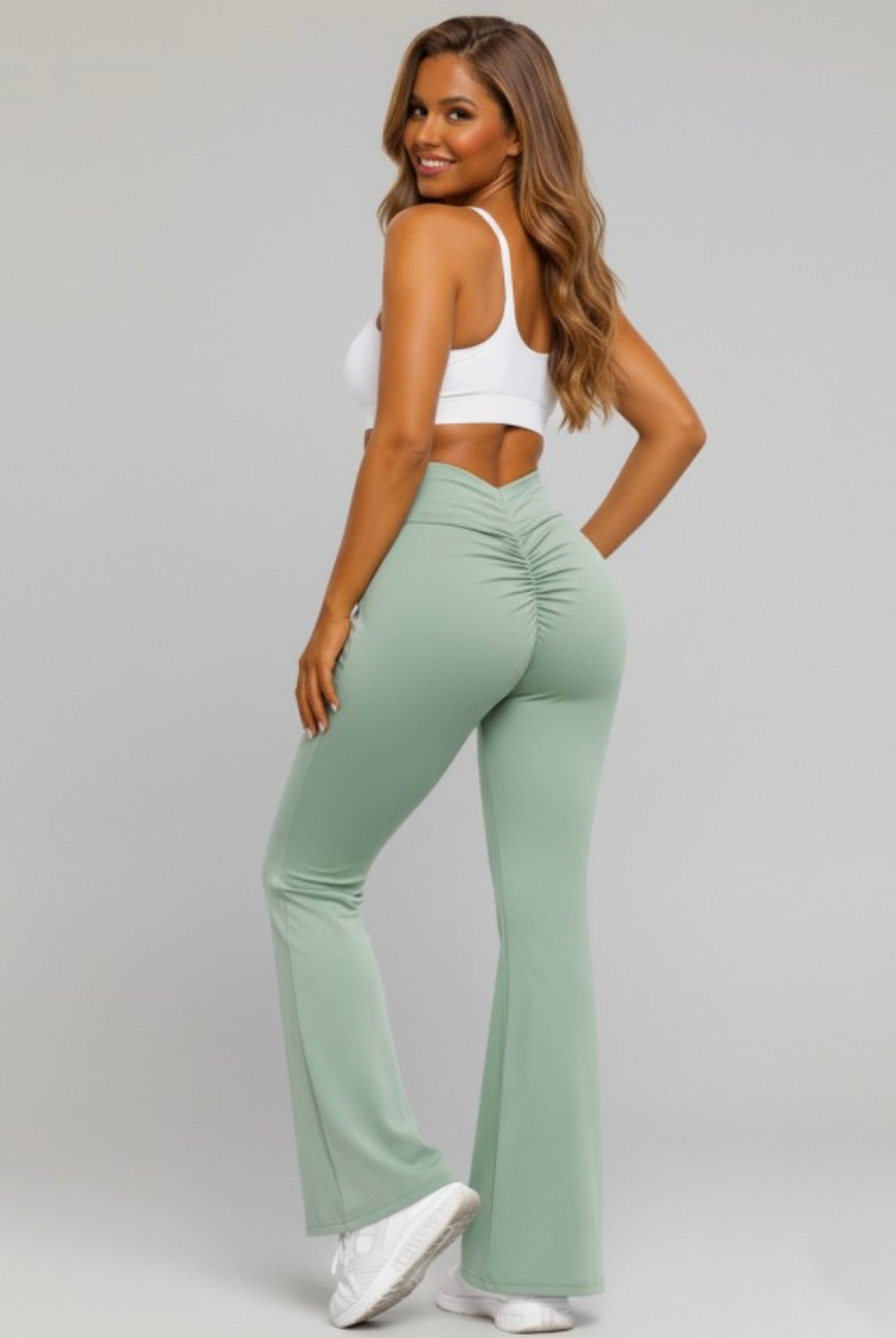 Yoga Me Please Scrunch Baddie Pants - Baddie Kouture Boutique 
