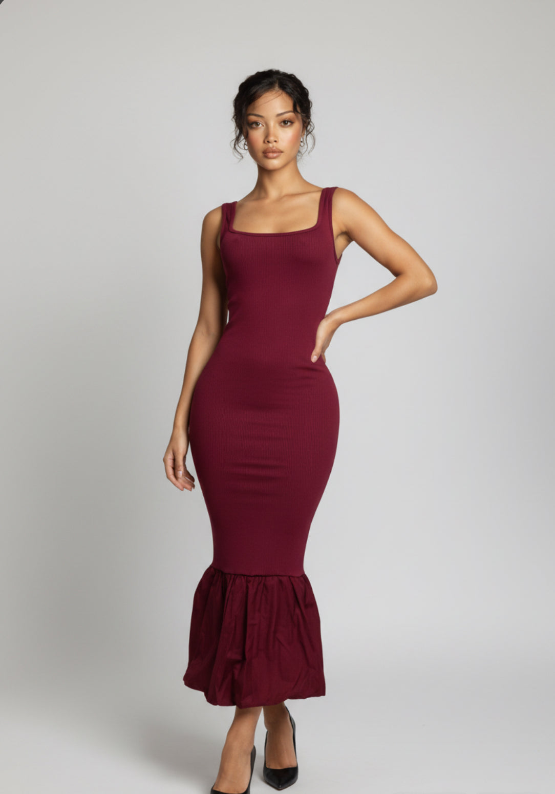 Mermaid Baddie Bubble Dress - Baddie Kouture Boutique 