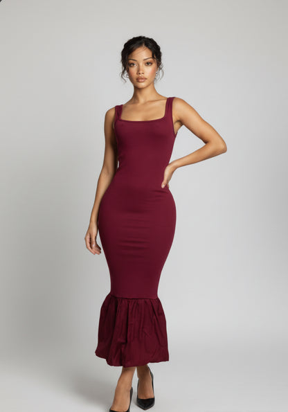 Mermaid Baddie Bubble Dress - Baddie Kouture Boutique 