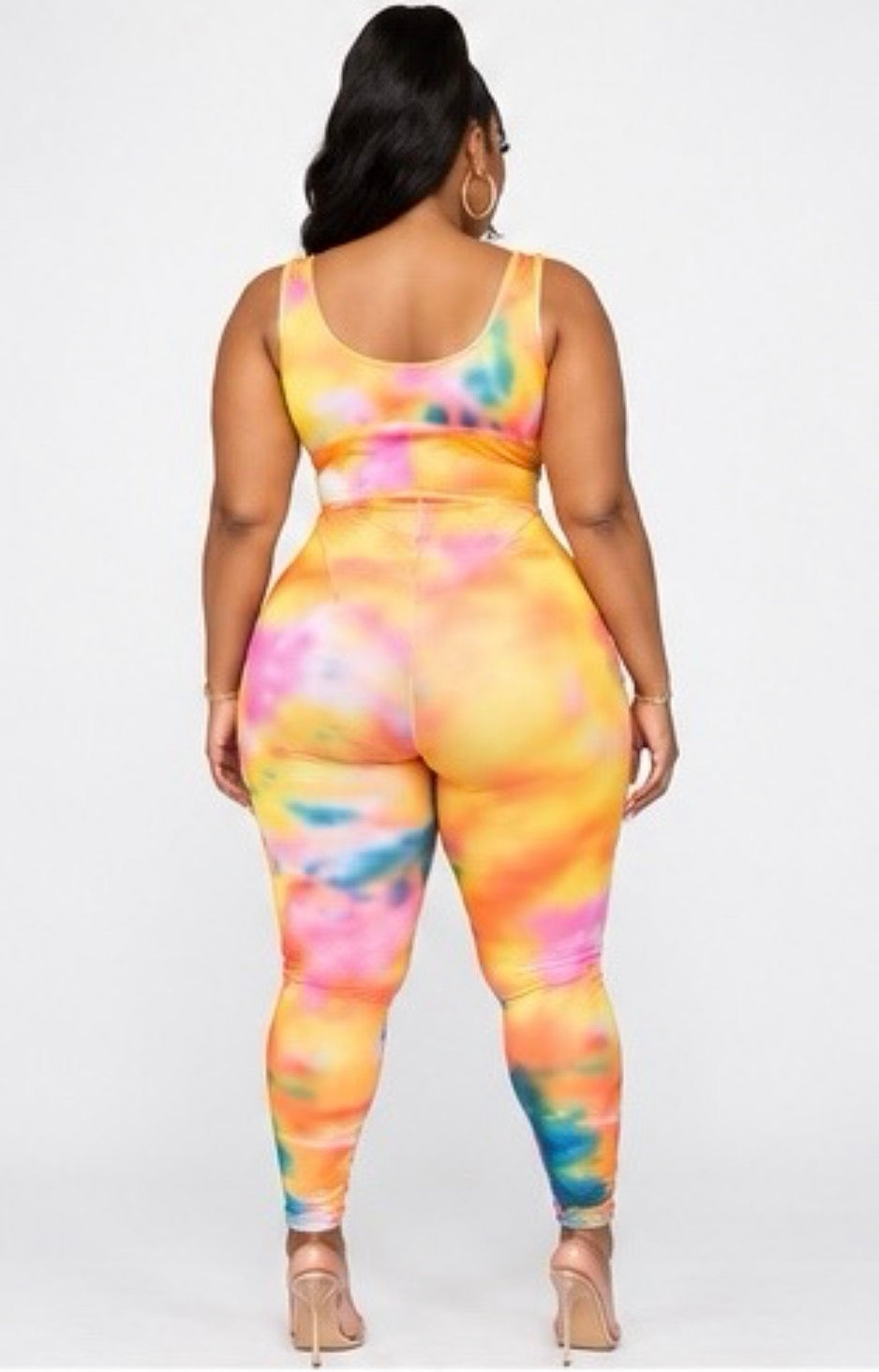 Sorbet Baddie Plus Tie-Dye Jumpsuit
