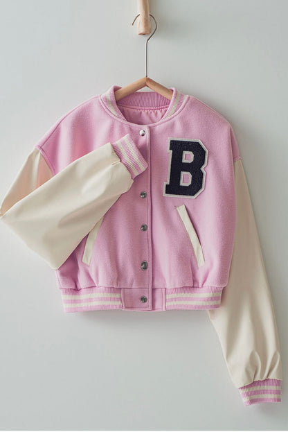 Ms Pinky Baddie Bomber Jacket