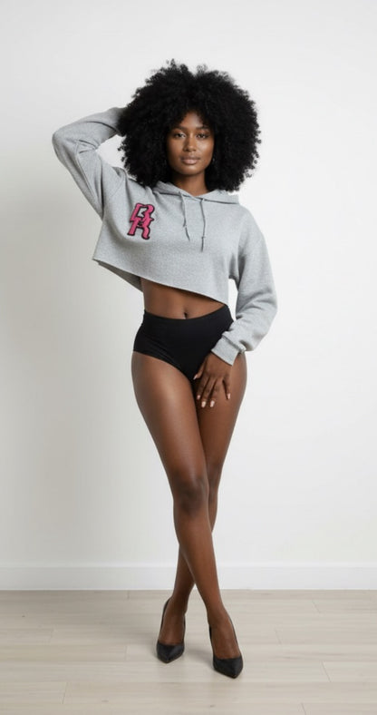 Baddie Kouture Hoodie Crop Sweater - Baddie Kouture Boutique 