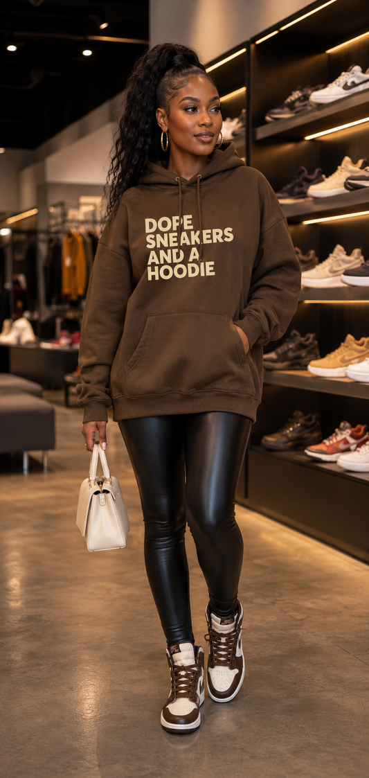 Dope Sneakers and a Hoodie Sweater
