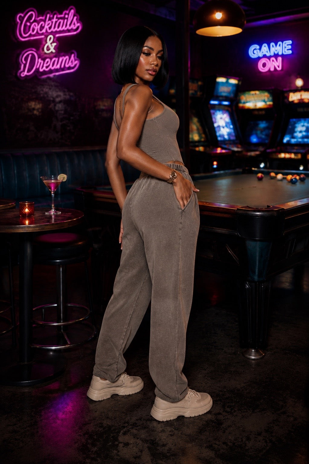 Baddie Terry Jogger Set