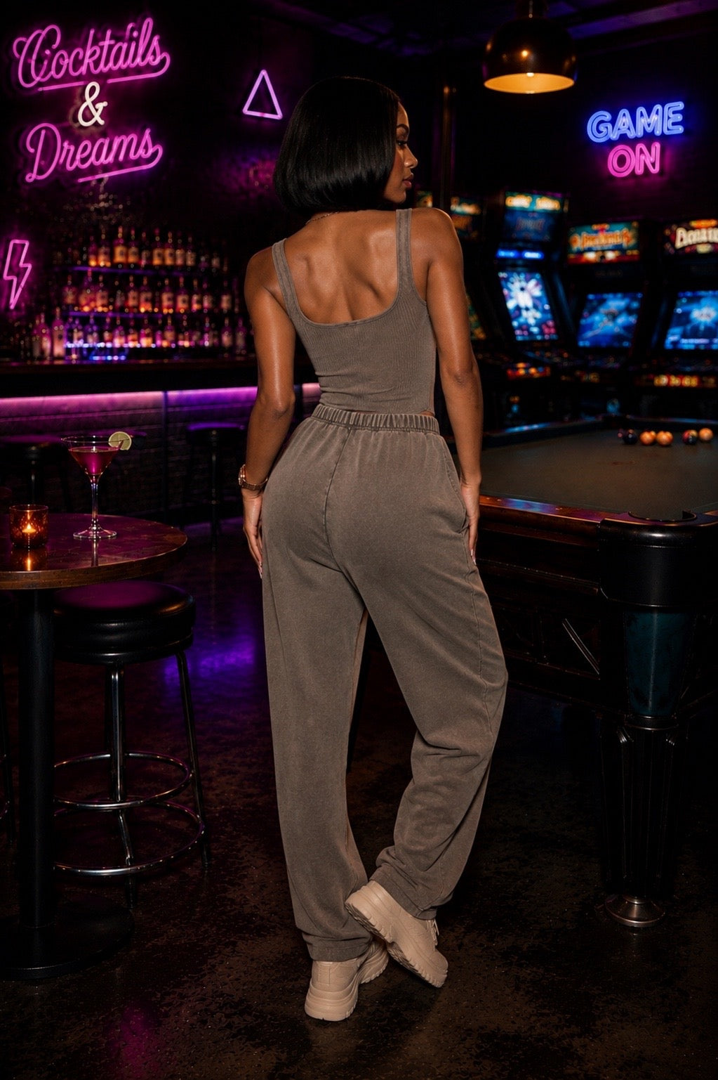 Baddie Terry Jogger Set