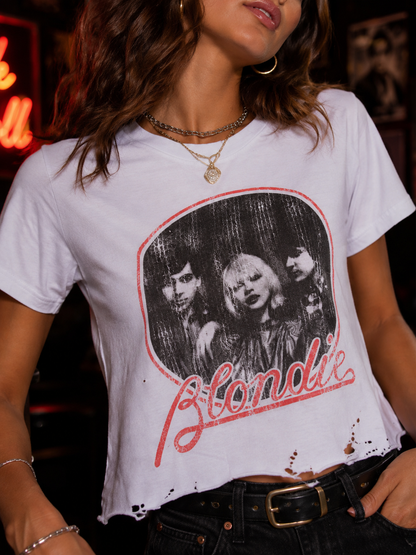 Blondie Baddie Circle Band Crop Top