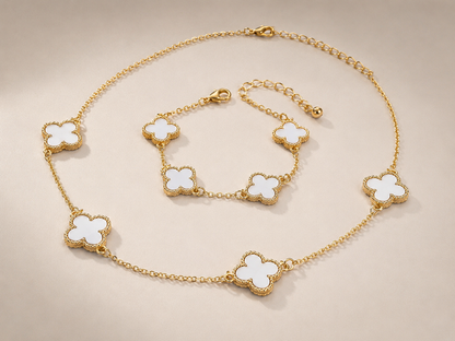 My lucky Charm Necklace and Bracelet Baddie Set