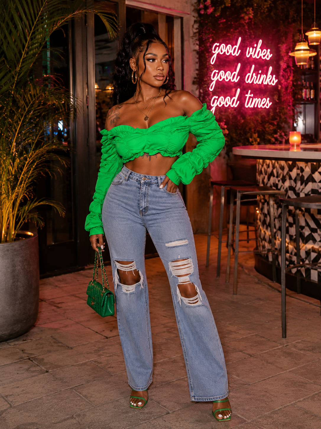 Savanna Ruched Baddie Top
