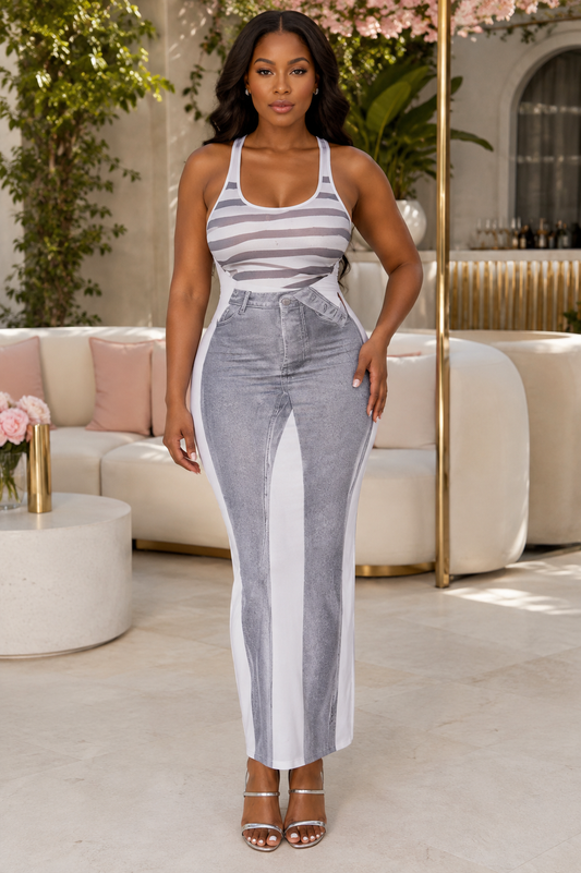 Curves are Curving Baddie Maxi Dress