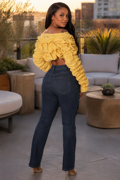 Savanna Ruched Baddie Top