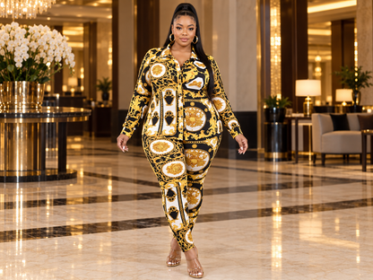 Butterfly Baddie Plus Two-Piece Legging Set