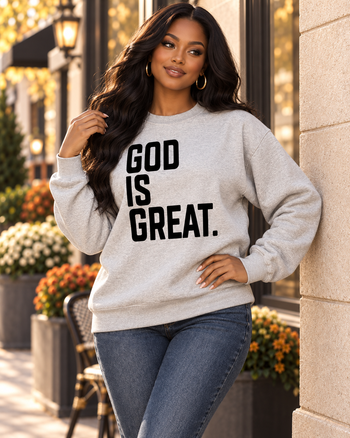 God Is Great Baddie Sweater