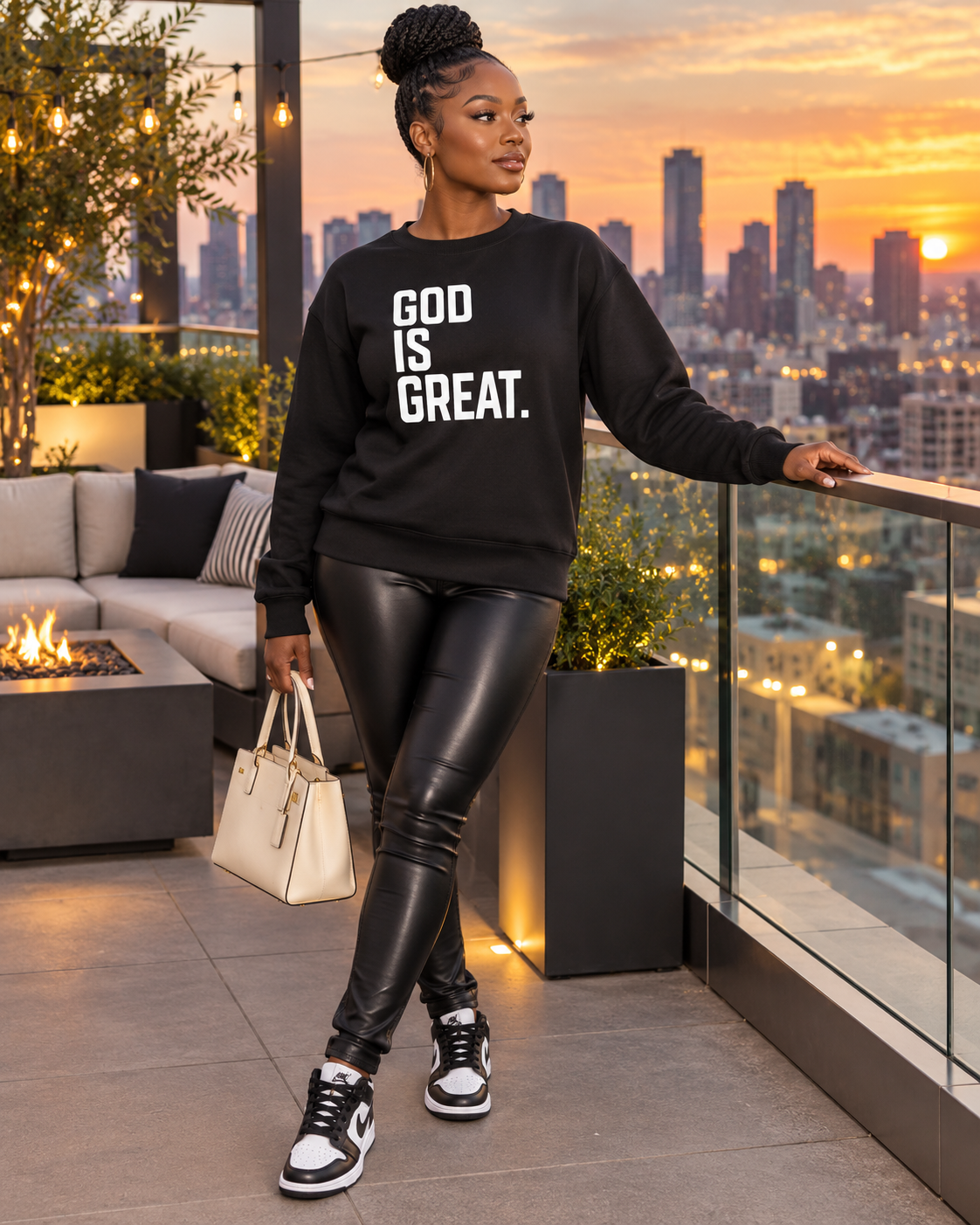 God Is Great Baddie Sweater