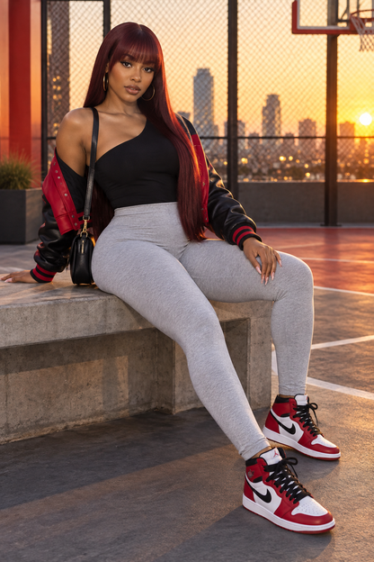 Baddie Cotton High Waist Leggings