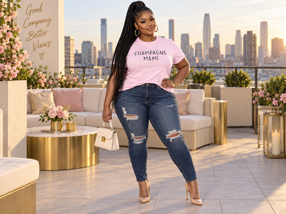 Champagne Mami Plus T-Shirt