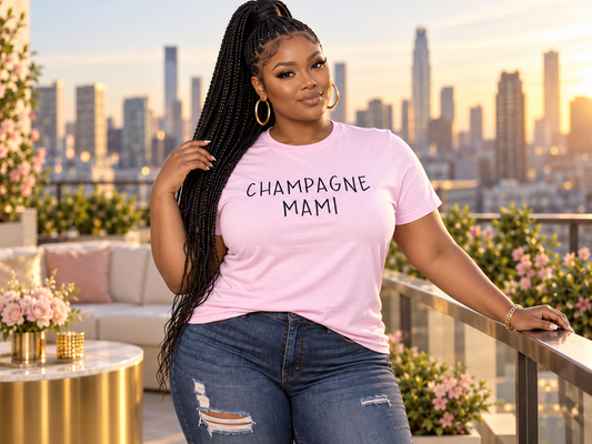 Champagne Mami Plus T-Shirt