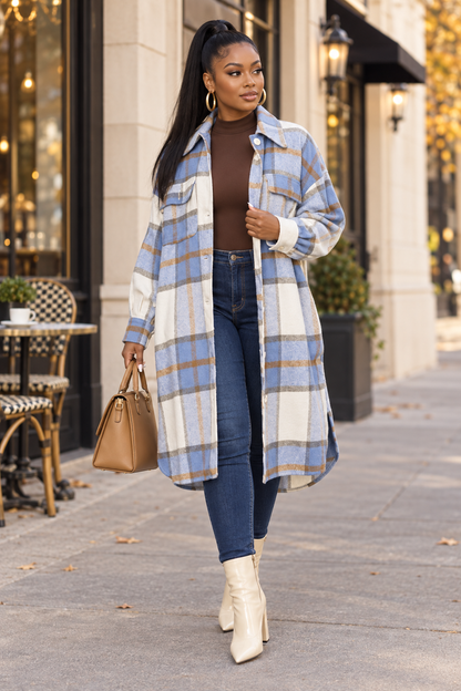 Betsy Baddie Flannel Shacket