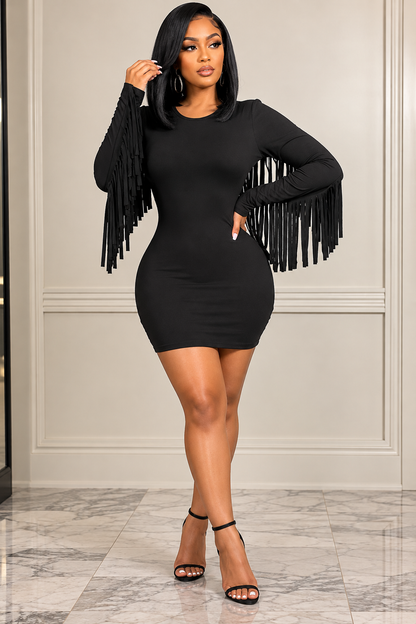 Baddie Rodeo Fringe Dress