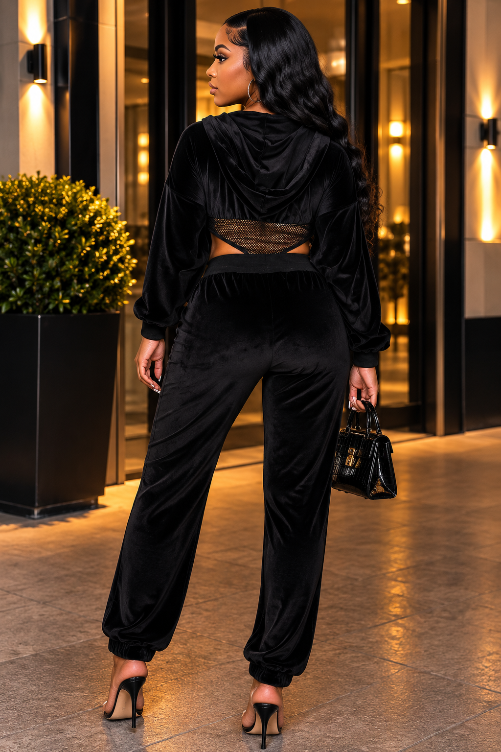 Natalia Baddie Velour Set