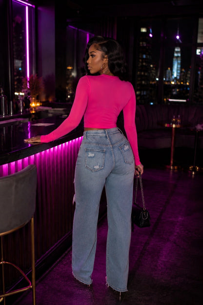 Mona Baddie Mesh Crop Top
