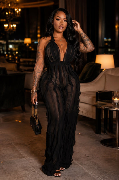 All Ruffled Up Baddie Jumpsuit