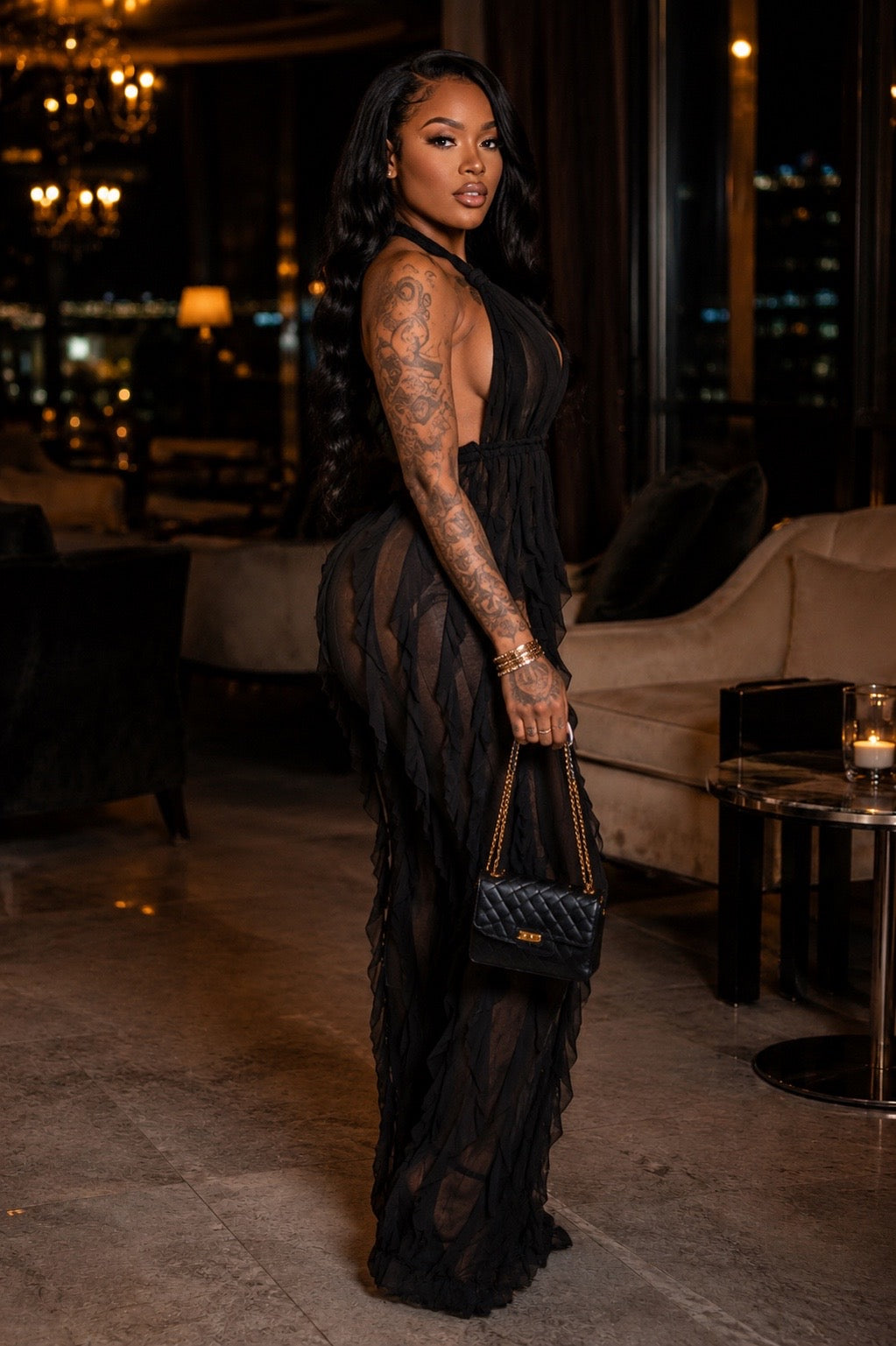 All Ruffled Up Baddie Jumpsuit
