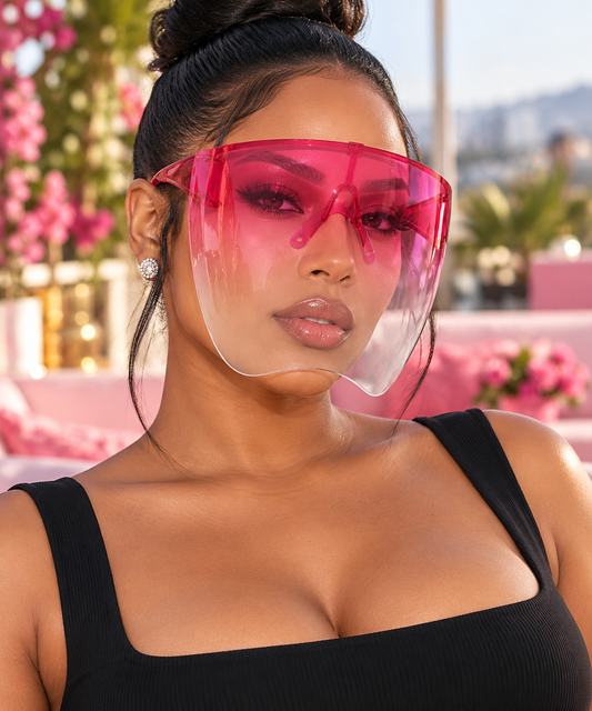 Oversize Bad B Face Shield Sunglasses - Baddie Kouture Boutique 