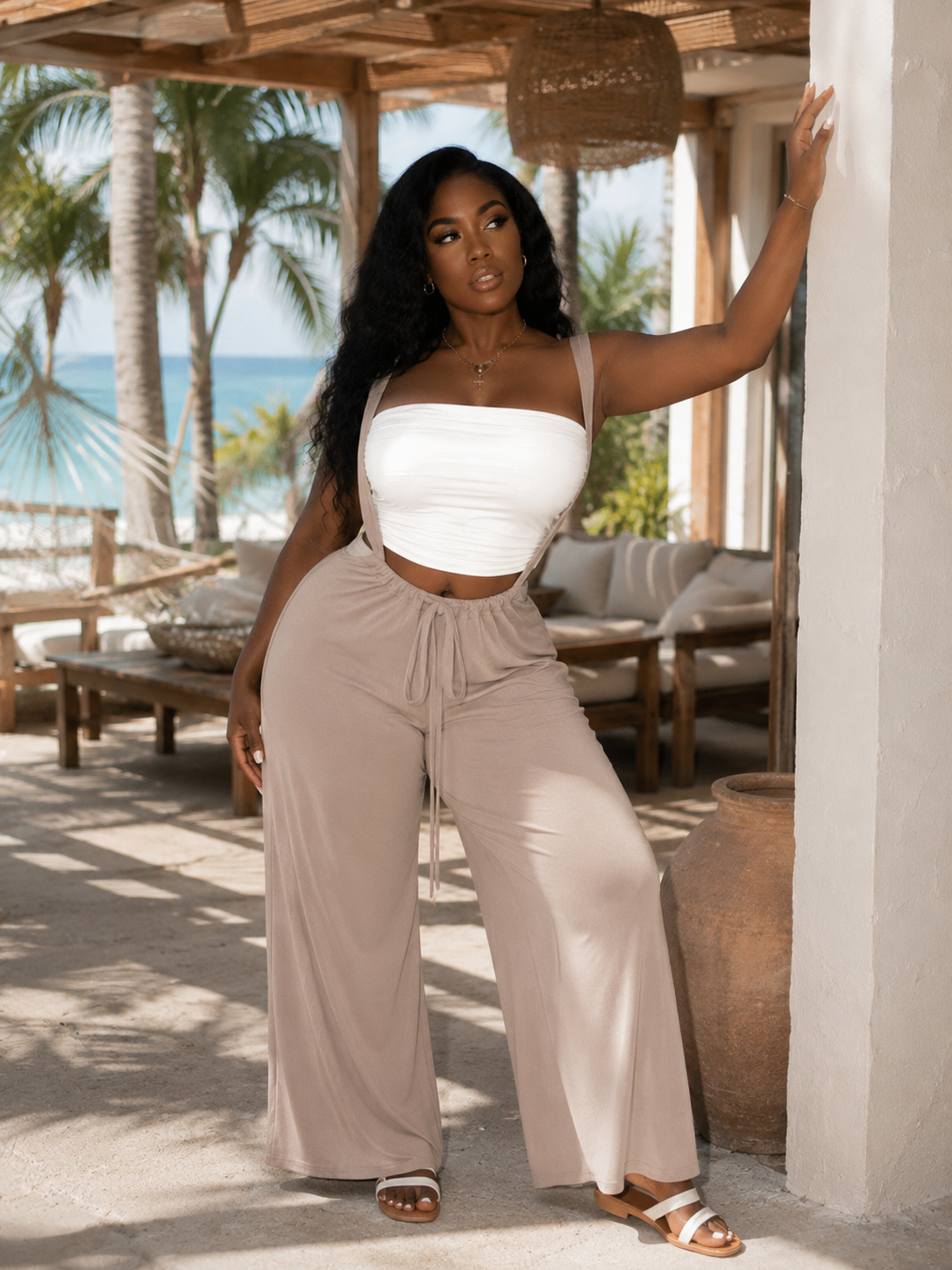 Kylie Baddie Suspender Jumpsuit