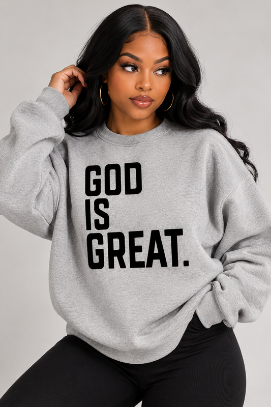 God Is Great Baddie Sweater - Baddie Kouture Boutique 