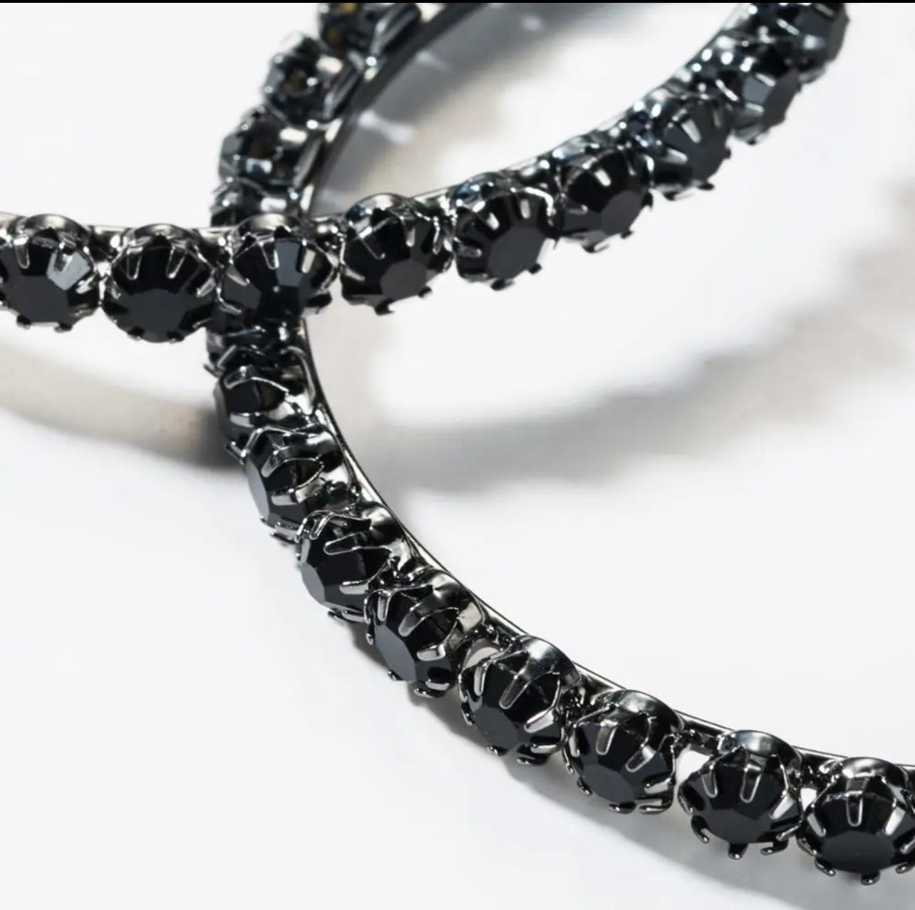 Baddie Rhinestone Hoops - Baddie Kouture Boutique 