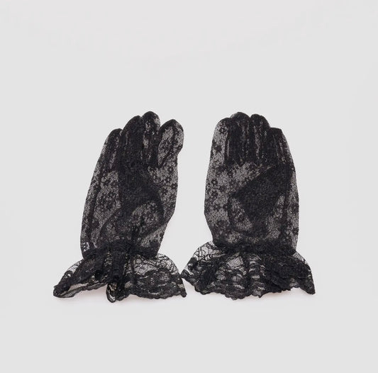 Baddie Black Lace Gloves - Baddie Kouture Boutique 