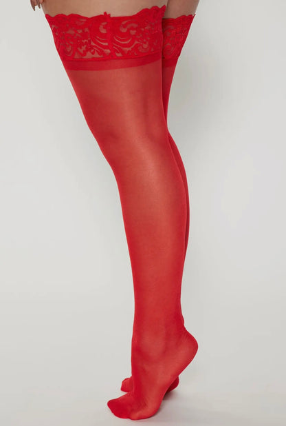 Lace Top Baddie Thigh Highs - Baddie Kouture Boutique 