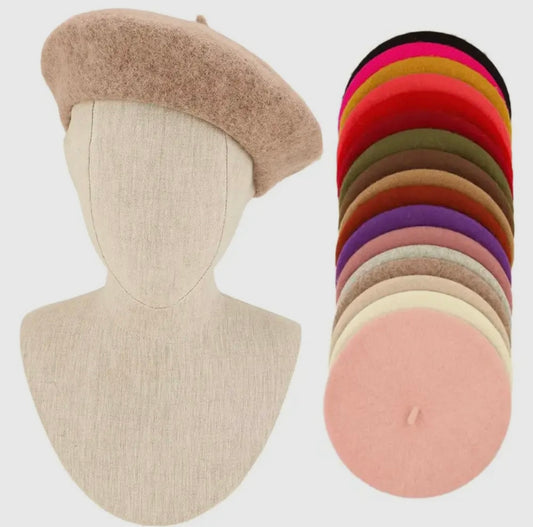Baddie French Wool Beret - Baddie Kouture Boutique 