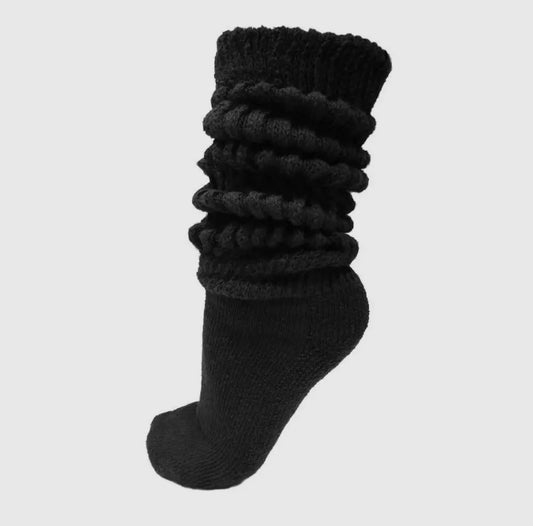Baddie Thick Heavy Extra Long Slouch Socks - Baddie Kouture Boutique 