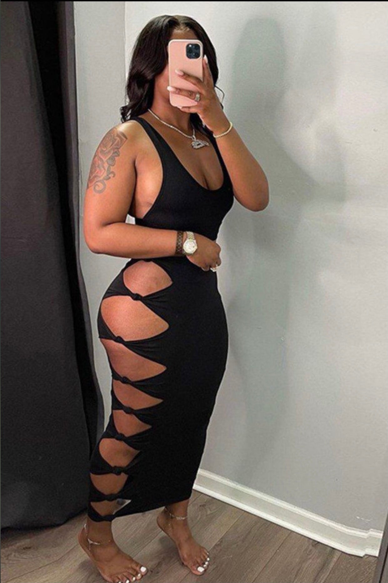 Ariel Knotted Baddie Skirt product photo