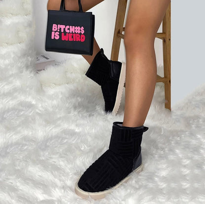 B!TCH#$ Weird Baddie Shirt with Purse Set product photo